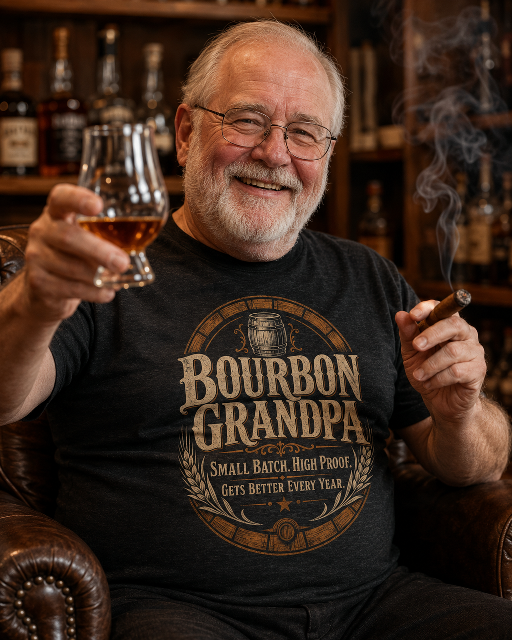 Bourbon Grandpa — Small Batch High Proof